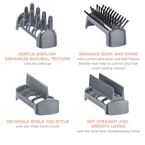 NEW INFINITIPRO BY CONAIR 4-in-1 Frizz Free Styling Hair Dryer, 1875W - Picture 3 of 9